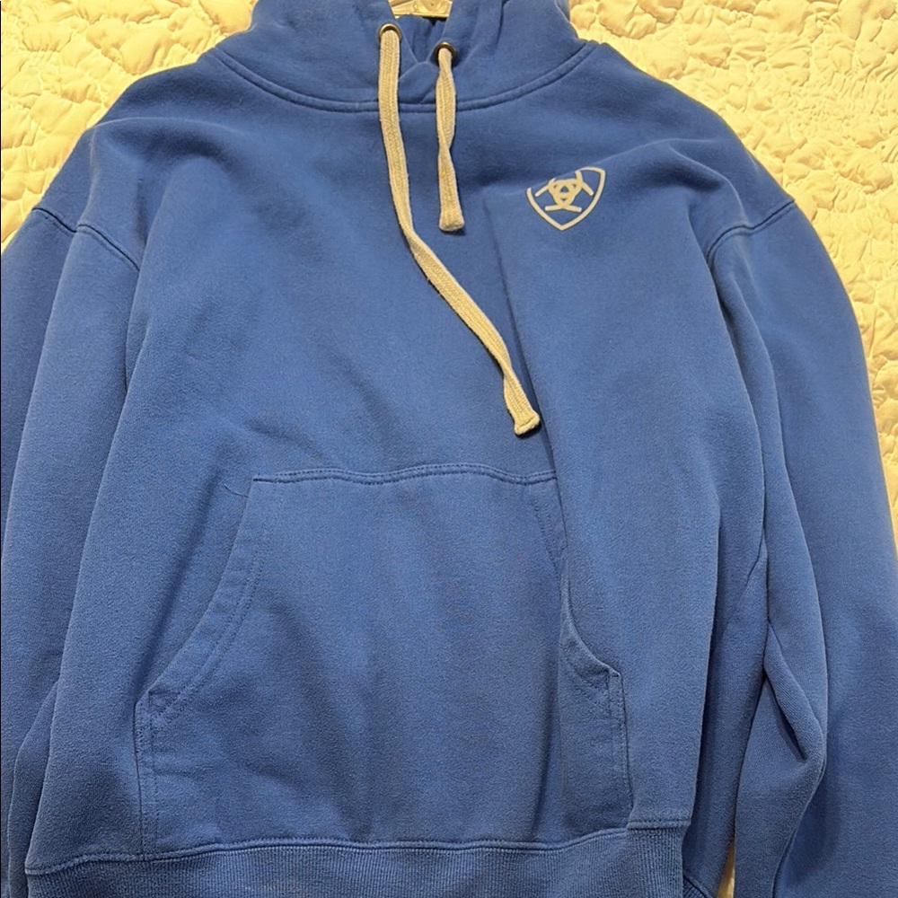 Ariat Blue Hoodie with Cream Accents